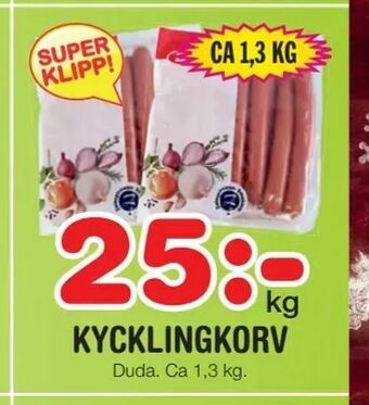 Nya Pulsen Kycklingkorv erbjuda
