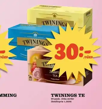Nya Pulsen Twinings te erbjuda