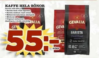 Nya Pulsen Kaffe hela bönor erbjuda