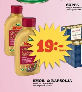 Nya Pulsen Smör- & rapsolja erbjuda