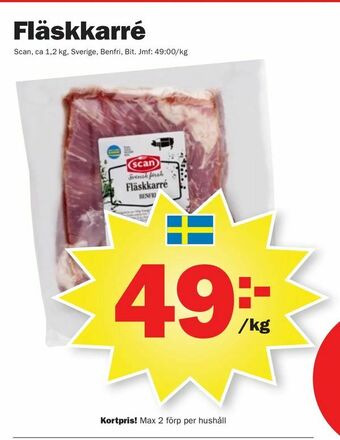Pekås Fläskkarré erbjuda