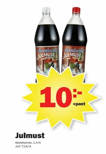 Pekås Julmust erbjuda