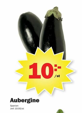 Pekås Aubergine erbjuda