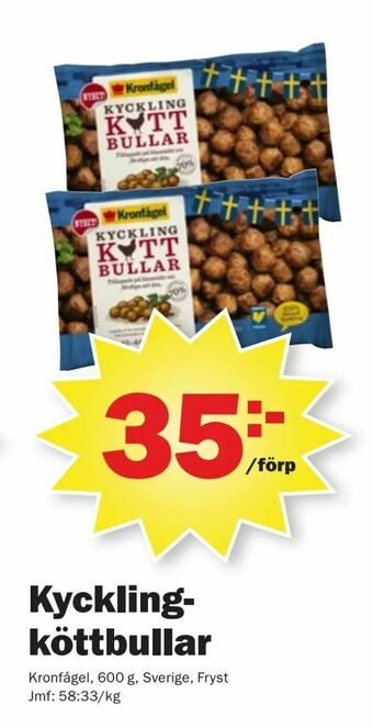 Pekås Kycklingköttbullar erbjuda