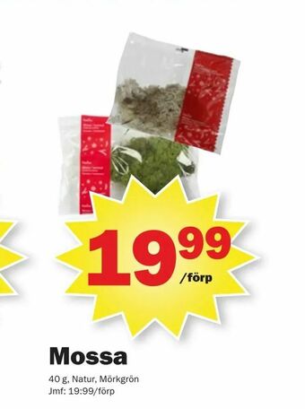 Pekås Mossa erbjuda