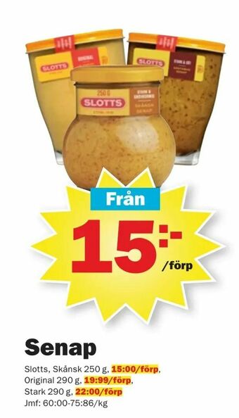 Pekås Senap erbjuda
