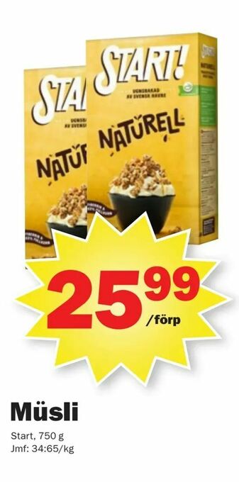 Pekås Müsli erbjuda