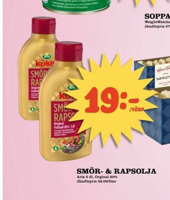 Supergrossen Smör- & rapsolja erbjuda