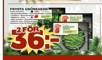 Supergrossen Frysta grönsaker erbjuda
