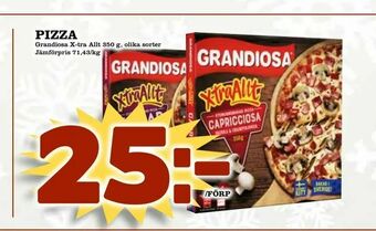 Supergrossen Pizza erbjuda