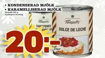 Kondenserad mjölk • karamelliserad mjölk