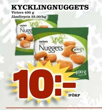 Supergrossen Kycklingnuggets erbjuda