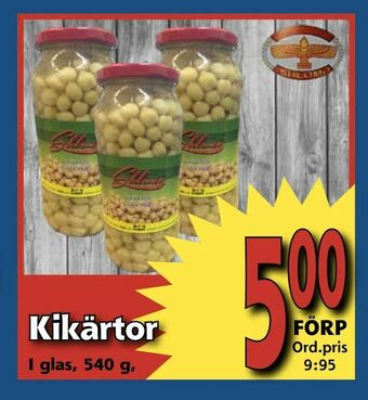 Supergrossen Kikärtor erbjuda