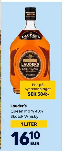 Border Shop Lauder’s, EUR 16.1 erbjuda