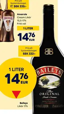 Border Shop Baileys, EUR 14.76 erbjuda