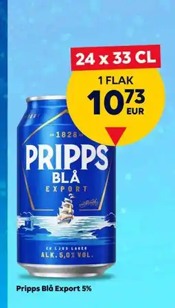 Border Shop Pripps Blå Export 5%, EUR 10.73 erbjuda