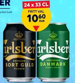 Border Shop TUBORG OCH CARLSBERG FAVORITER, EUR 10.6 erbjuda
