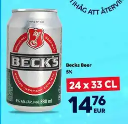 Border Shop Becks Beer 5%, EUR 14.76 erbjuda
