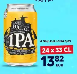 Border Shop A Ship Full of IPA 5,8%, EUR 13.82 erbjuda