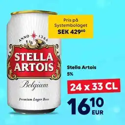 Border Shop Stella Artois 5%, EUR 16.1 erbjuda