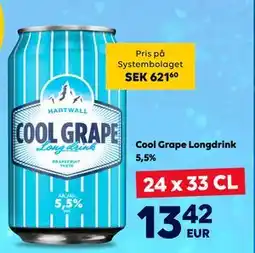 Border Shop Cool Grape Longdrink 5,5%, EUR 13.42 erbjuda