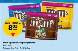 Border Shop M&M’s godispåse i partystorlek, EUR 8.05 erbjuda