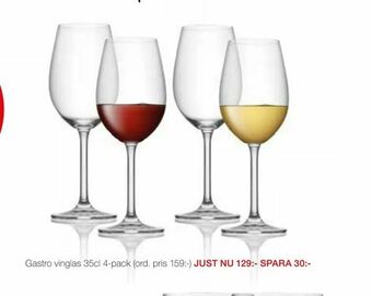 Gastro vinglas 35cl 4-pack