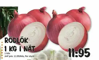 Bazaar Food market Rödlök 1 kg i nät erbjuda