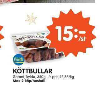 Tempo Köttbullar erbjuda