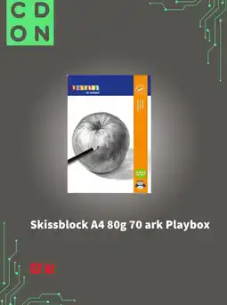 CDON PLAYBOX Skissblock A4 80g 70 ark erbjuda