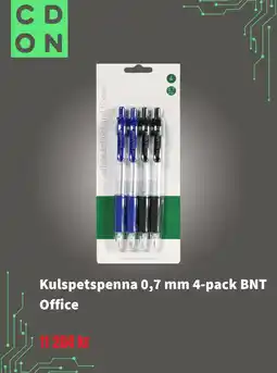 CDON BNT Kulspetspenna 0,7 mm 4-pack erbjuda