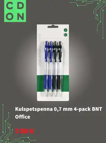 CDON BNT Kulspetspenna 0,7 mm 4-pack erbjuda