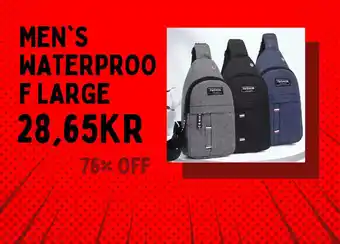 AliExpress Men's waterproo f large erbjuda