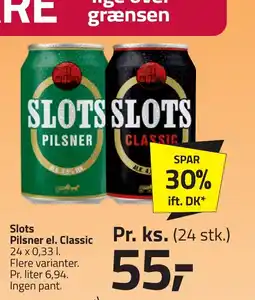 Fleggaard SLOTS Pilsner el Classic erbjuda