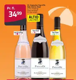 Fleggaard M. Chapoutier Pays d'Oc Rød, Hvid el. Rosé erbjuda