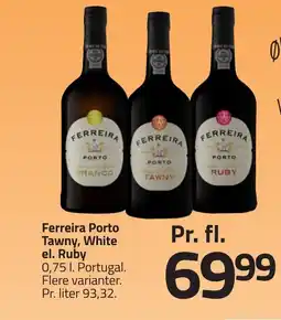 Fleggaard Ferreira Porto Tawny, White el. Ruby erbjuda