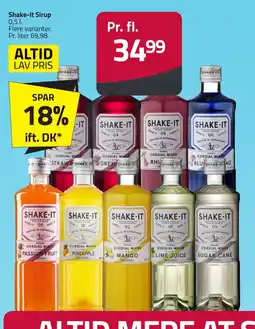 Fleggaard SHAKE-IT Sirup erbjuda