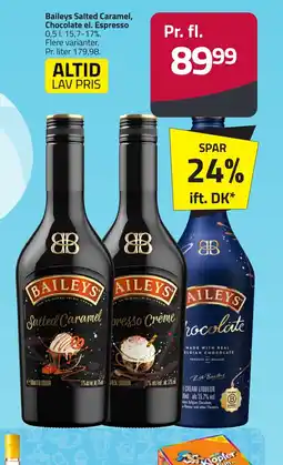 Fleggaard BAILEYS Salted Caramel, Chocolate el. Espresso erbjuda