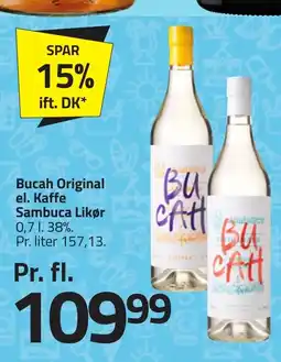 Fleggaard BUCAH Original el. Kaffe Sambuca Likør erbjuda