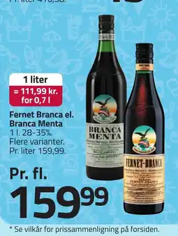 Fleggaard FERNET BRANCA et Branca Menta erbjuda