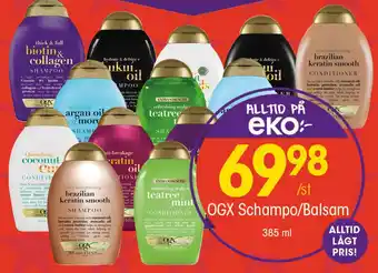 EKO OGX Schampo/balsam erbjuda