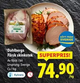 Lidl Dahlbergs Färsk skinkstek, SEK 74.9 erbjuda