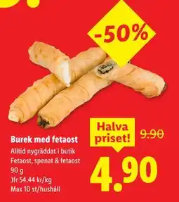 Lidl Burek med fetaost, SEK 4.9 erbjuda