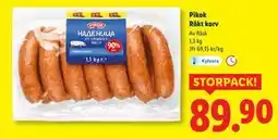 Lidl Pikok Rökt korv, SEK 89.9 erbjuda