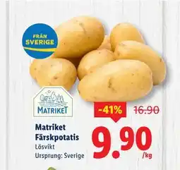 Lidl Matriket Färskpotatis, SEK 9.9 erbjuda