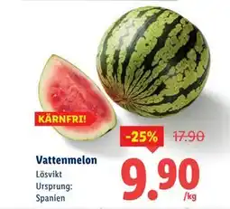 Lidl Vattenmelon, SEK 9.9 erbjuda