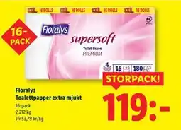 Lidl Floralys Toalettpapper extra mjukt, SEK 119 erbjuda