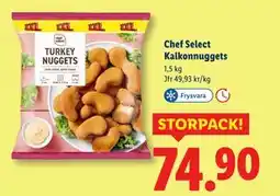 Lidl Chef Select Kalkonnuggets, SEK 74.9 erbjuda