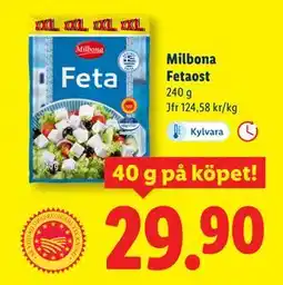 Lidl Milbona Fetaost, SEK 29.9 erbjuda