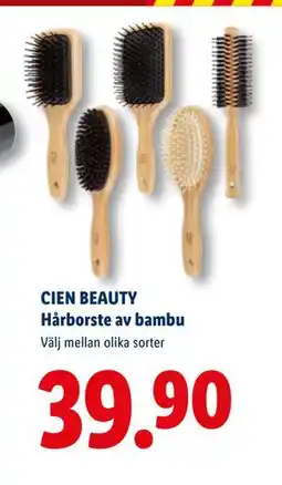 Lidl CIEN BEAUTY Hårborste av bambu, SEK 39.9 erbjuda